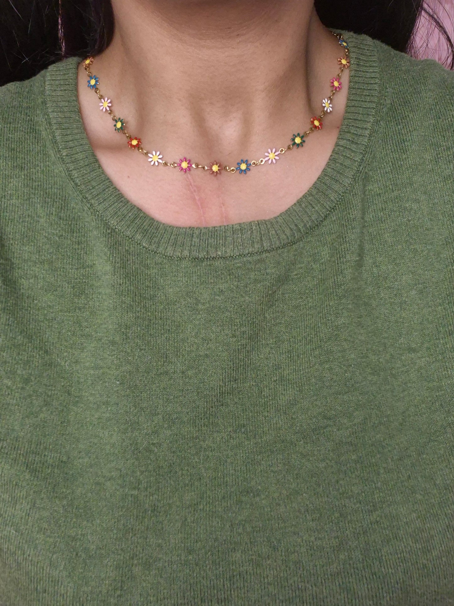 Daisy Flower Necklace