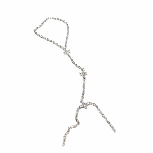 Silver Chain Bracelet - White Background