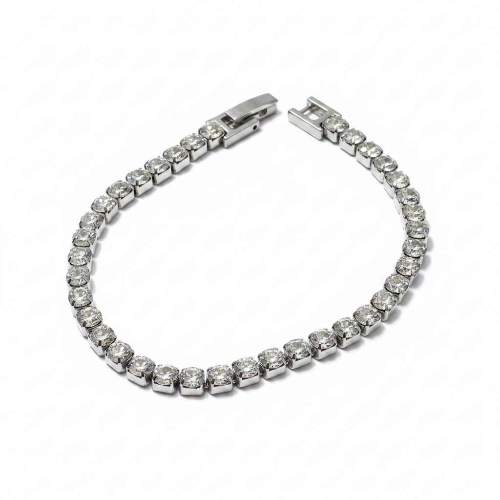 Tennis Bracelet - White BG 1