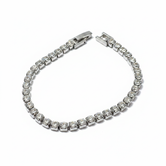 Tennis Bracelet - White BG 1