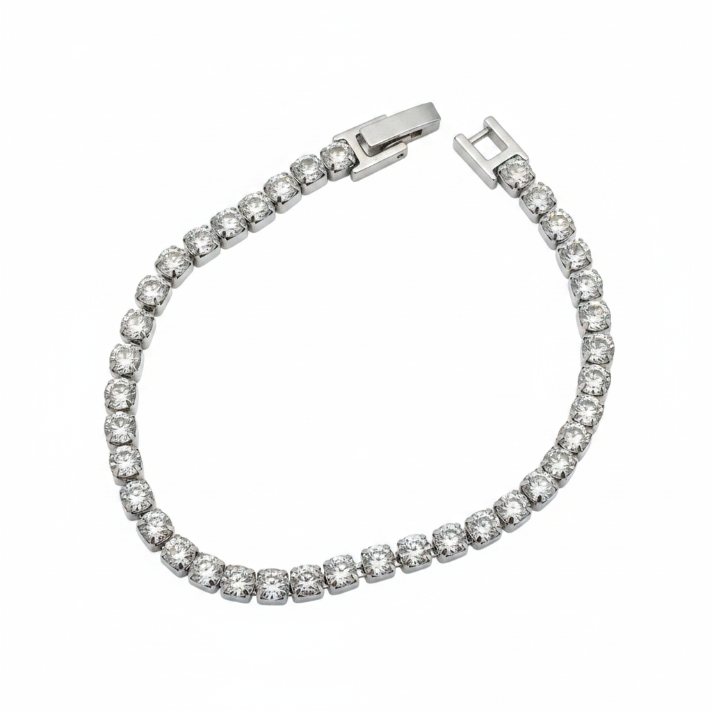 Tennis Bracelet - White BG 2