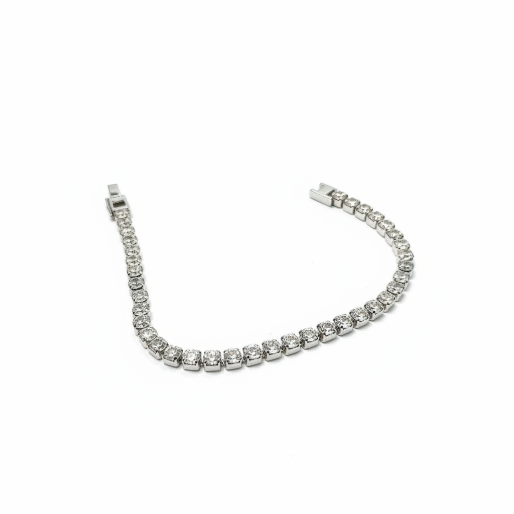 Tennis Bracelet - White BG 4